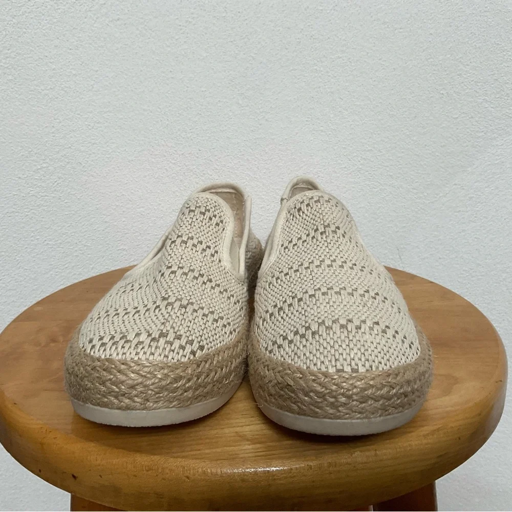 NWOT Esprit Cream Nadine Woven Espadrille Slip On Loafers Size 7.5M Spring Boho